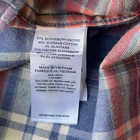 Faherty The All Time Shirt Men's Autumn Plaid Brushed Flannel Size XXL NWT $158 - Picture 7 of 8